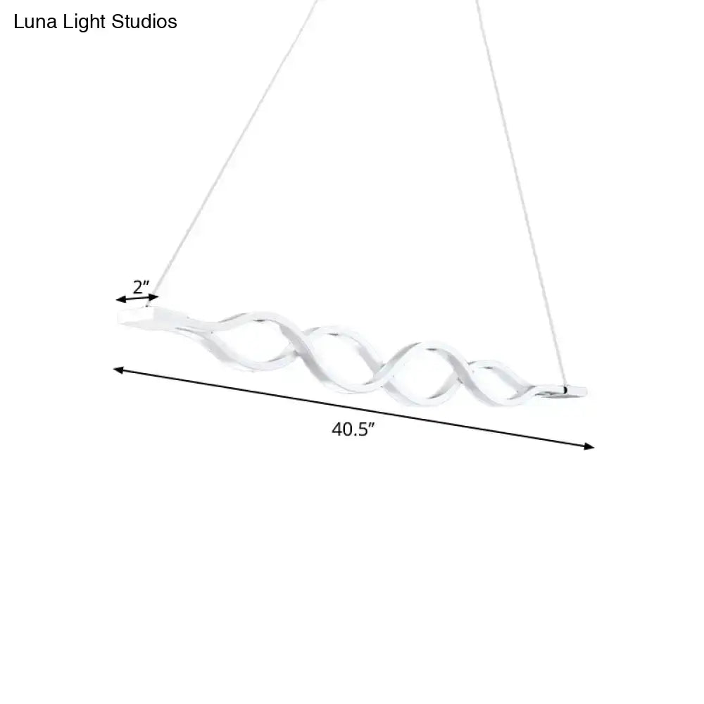 A sleek decorbites minimal 2/4-light acrylic LED island light fixture in polished chrome with warm white 220v-240v 110v-120v