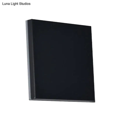 Minimalist black rectangular wall washer light with smooth matte finish for elegant living room sconce lighting