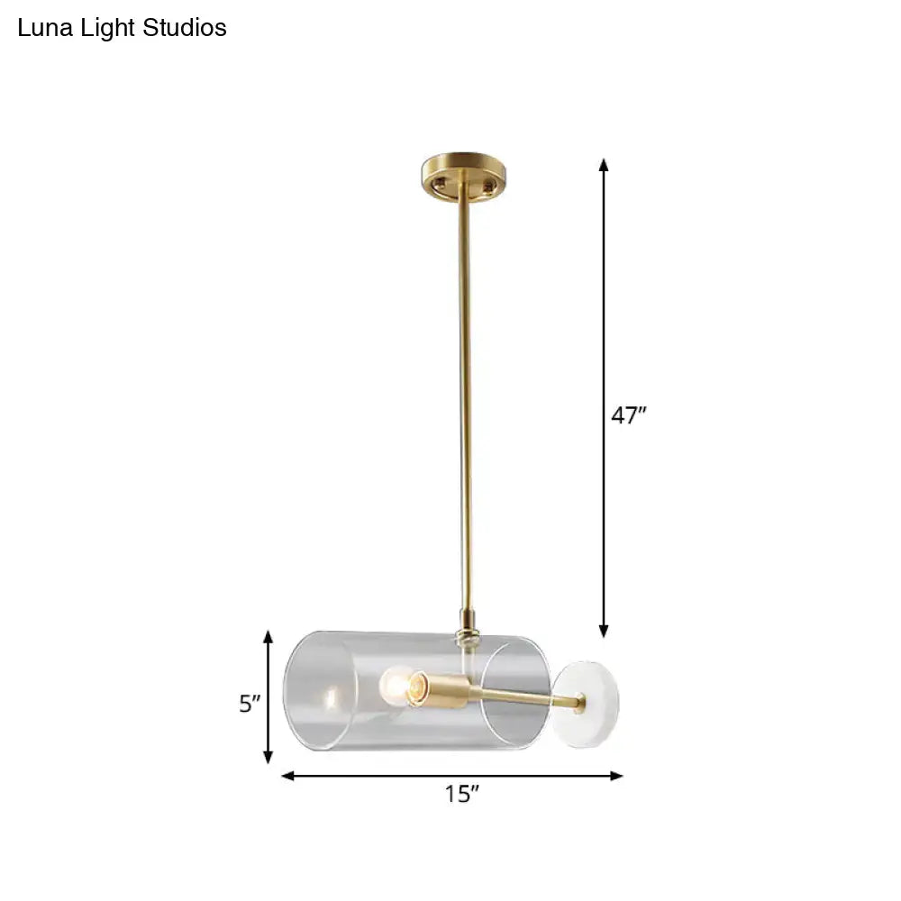 Decorbites minimalistic brass pendant light with translucent glass shade and e12 e14 bulb holder for dining table use