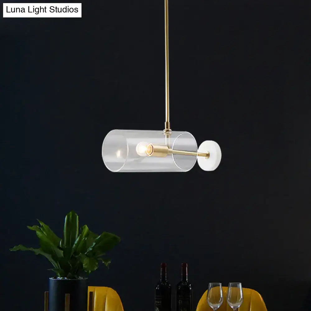 DecorBites minimalistic brass pendant light with translucent glass shade e12 e14 for dining table 12 inch fixture