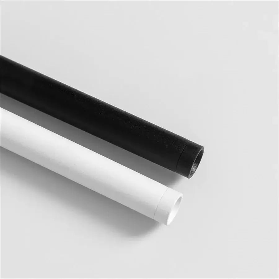 Decorbites modern black and white 2cm led pendant lights with cylindrical plastic tubes for kitchen island lighting