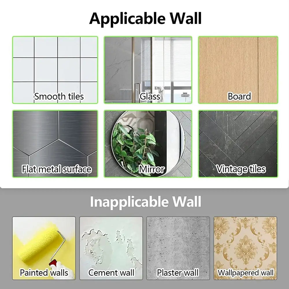 DecorBites modern aluminum bathroom corner caddy shelf with adhesive for smooth tiles glass and metal surfaces