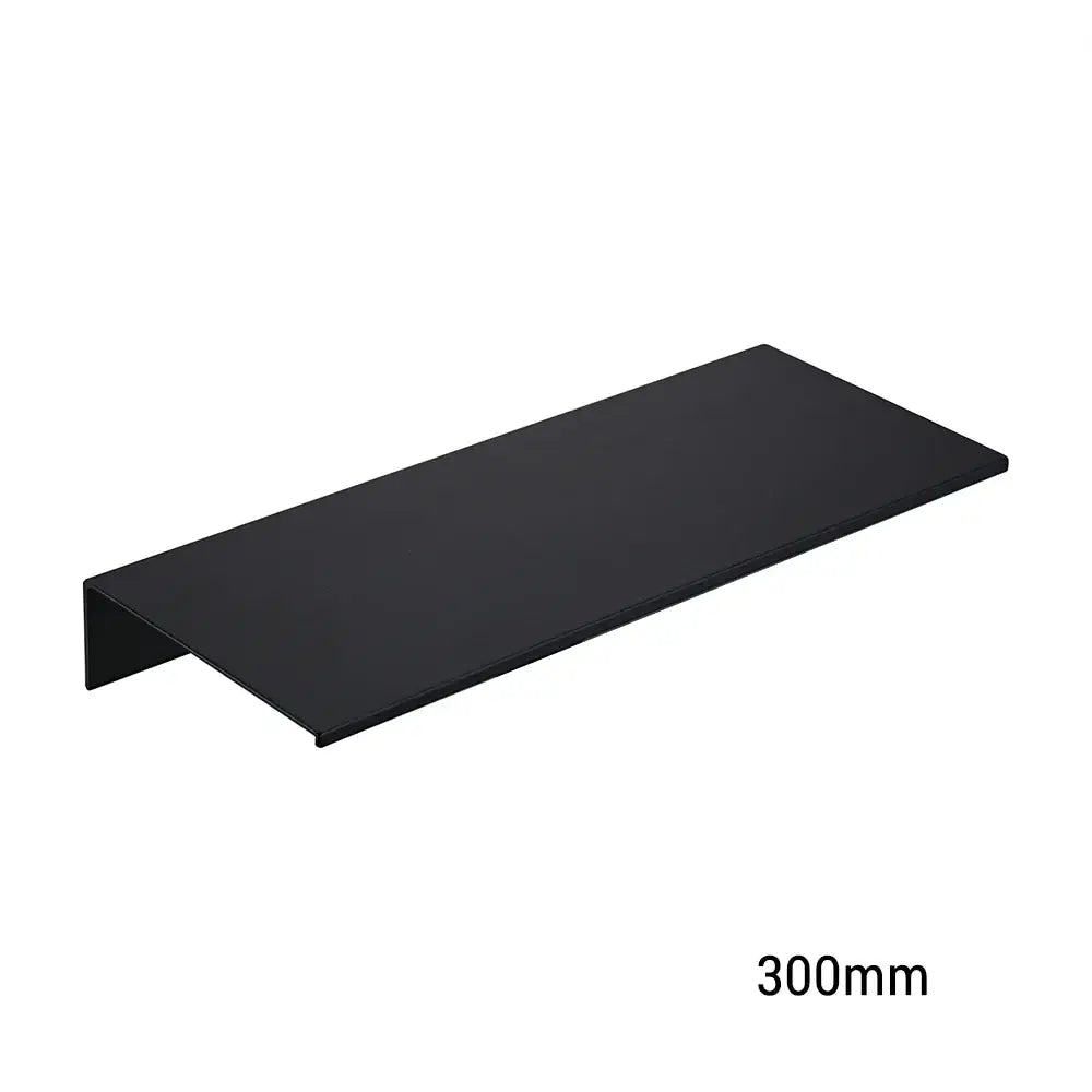 DecorBites™ modern black matte aluminum alloy organizer shelf 300mm wall-mounted for stylish storage
