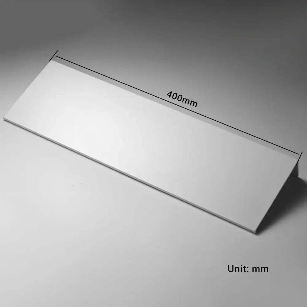 Decorbites™ modern black and white wall-mounted organizer shelf in white aluminum alloy with sleek minimalist design