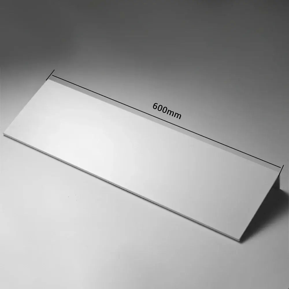 A sleek white aluminum alloy organizer shelf with smooth surface and clean edges from decorbites modern collection