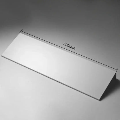 A sleek white aluminum alloy organizer shelf with smooth surface and clean edges from decorbites modern collection