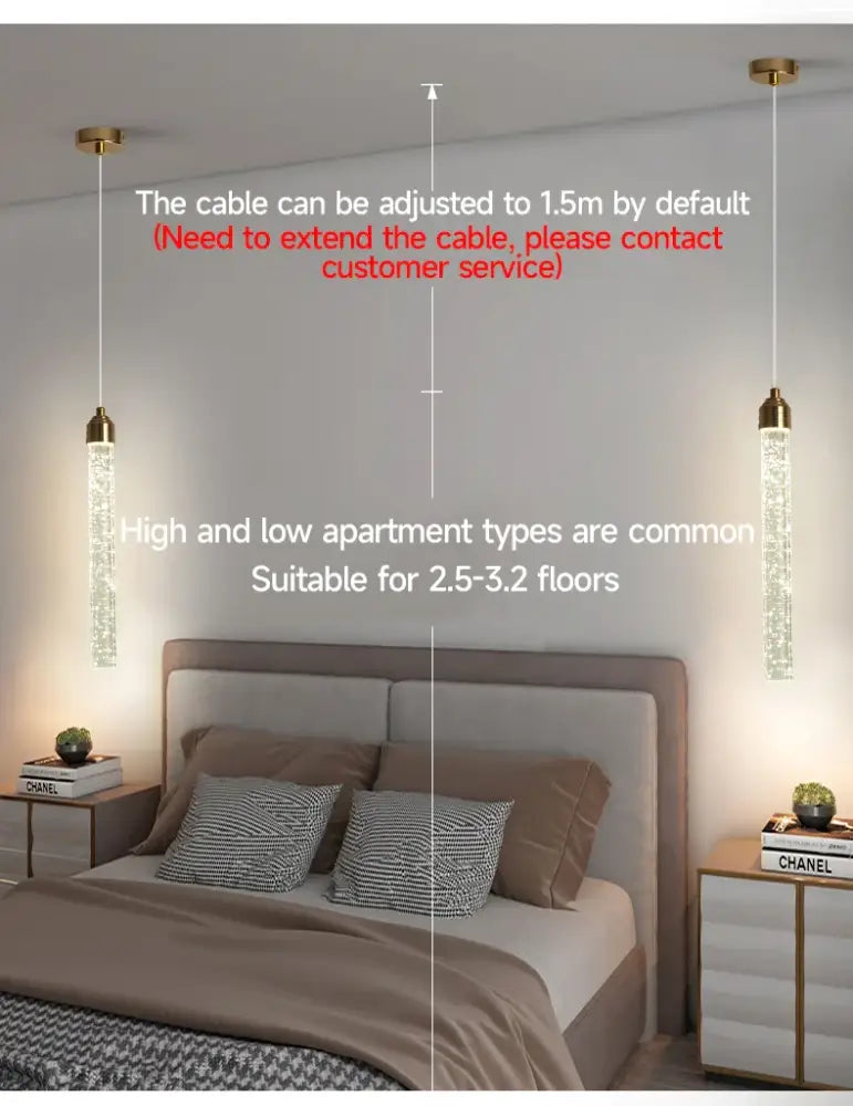Decorbites modern crystal pendant light with gold fixtures features gold-toned crystal pendant lights hanging from ceiling