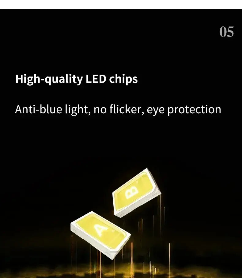 Two high-quality led chips with yellowish glow and eye protection in decorbites modern glass dining table pendant light