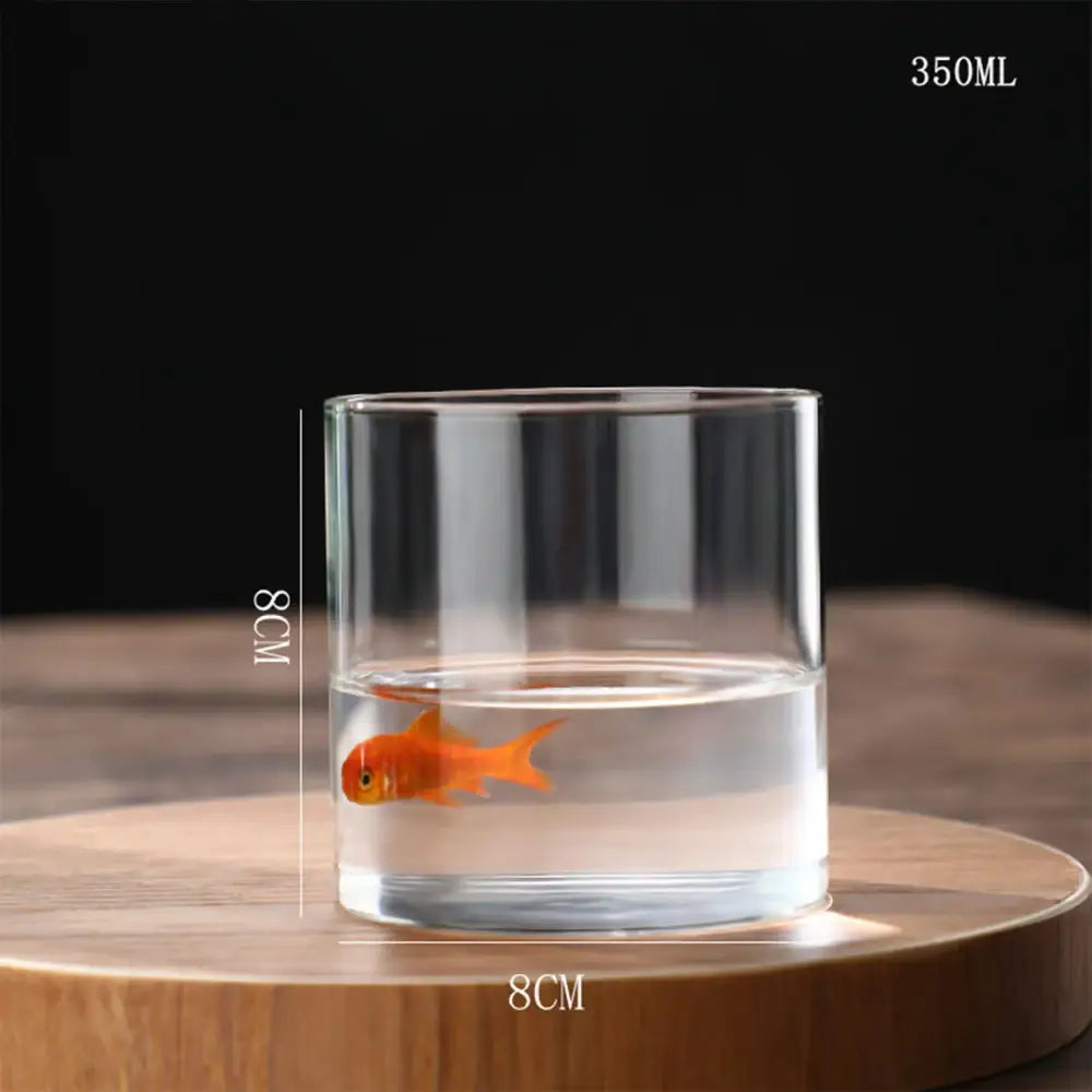Clear glass hydroponic vase with goldfish inside water for wedding decor by decorbites modern glass hydroponic vase