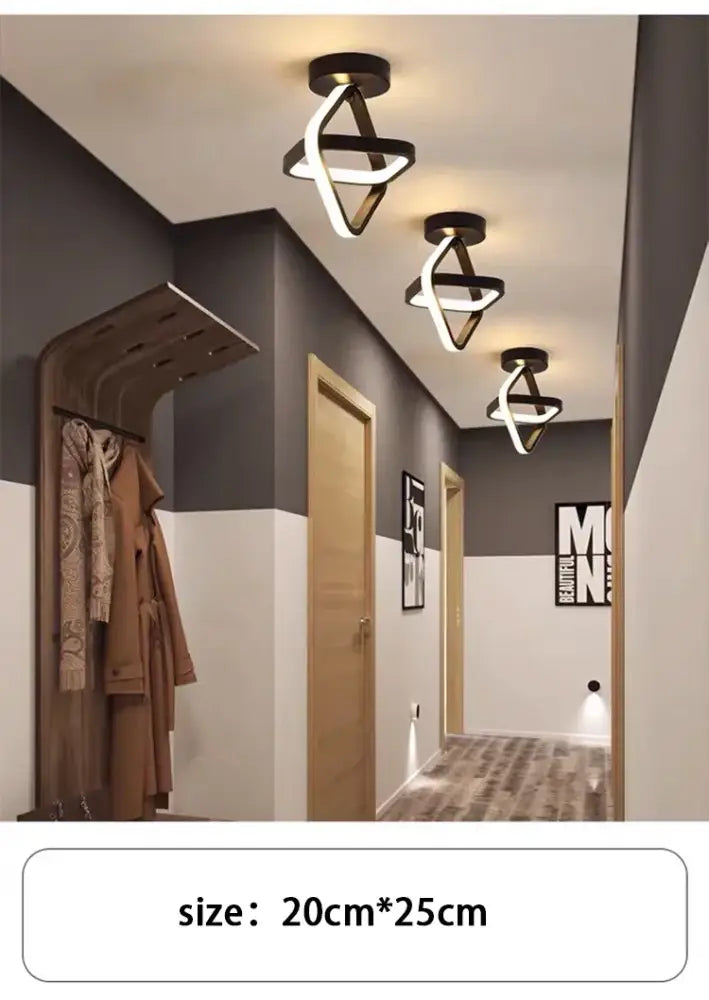 Modern black and white led chandelier from DecorBites with sleek geometric design and three color options for homes