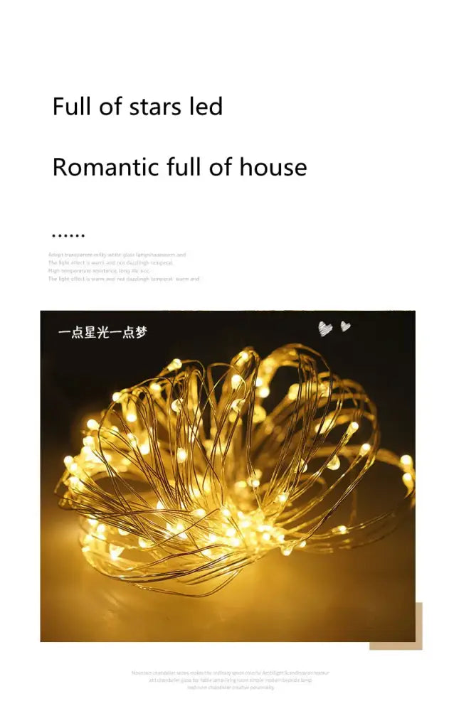 Decorbites™ modern led glass chandelier featuring golden string lights with delicate intertwined wires for dining room