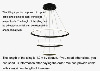 DecorBites modern black and white tiered pendant lamp with adjustable sling and dimmable warm white brightness