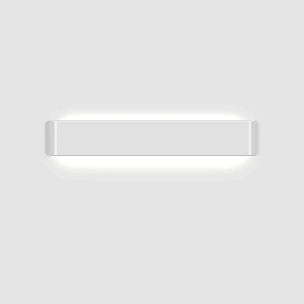 Minimalist white rectangular decorbites™ modern metal wall sconce with sleek design ideal for modern metal wall sconces