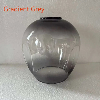 DecorBites™ modern nordic glass chandeliers feature a gradient grey glass lampshade with subtle vertical ridges
