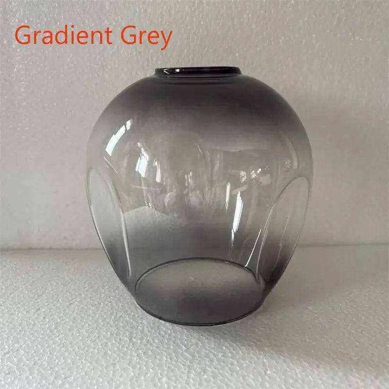 DecorBites™ modern nordic glass chandeliers feature a gradient grey glass lampshade with subtle vertical ridges