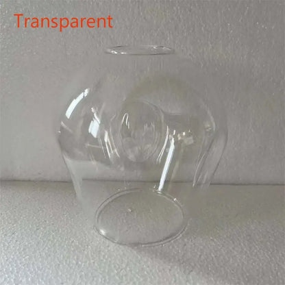 Transparent glass lampshade with rounded shape and smooth surface for DecorBites™ modern nordic glass chandeliers