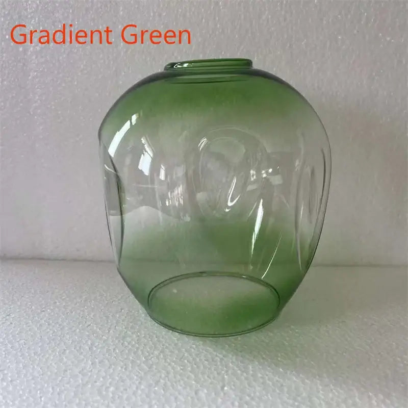 Decorbites™ modern nordic lustre glass chandelier with gradient green glass lampshade and subtle embossed detailing