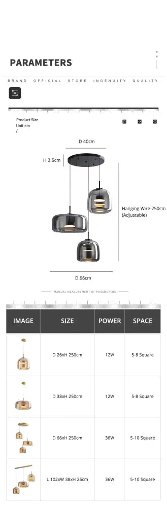 DecorBites modern chrome pendant lamp with three tiered rounded nordic glass shades for elegant lighting use