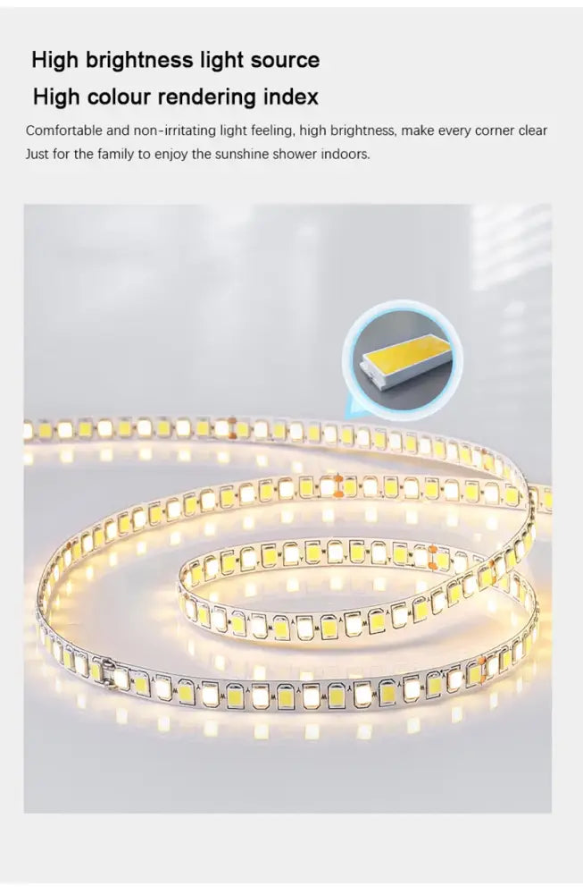 Decorbites™ modern nordic pendant light featuring flexible led strip with white and yellow leds for home decoration