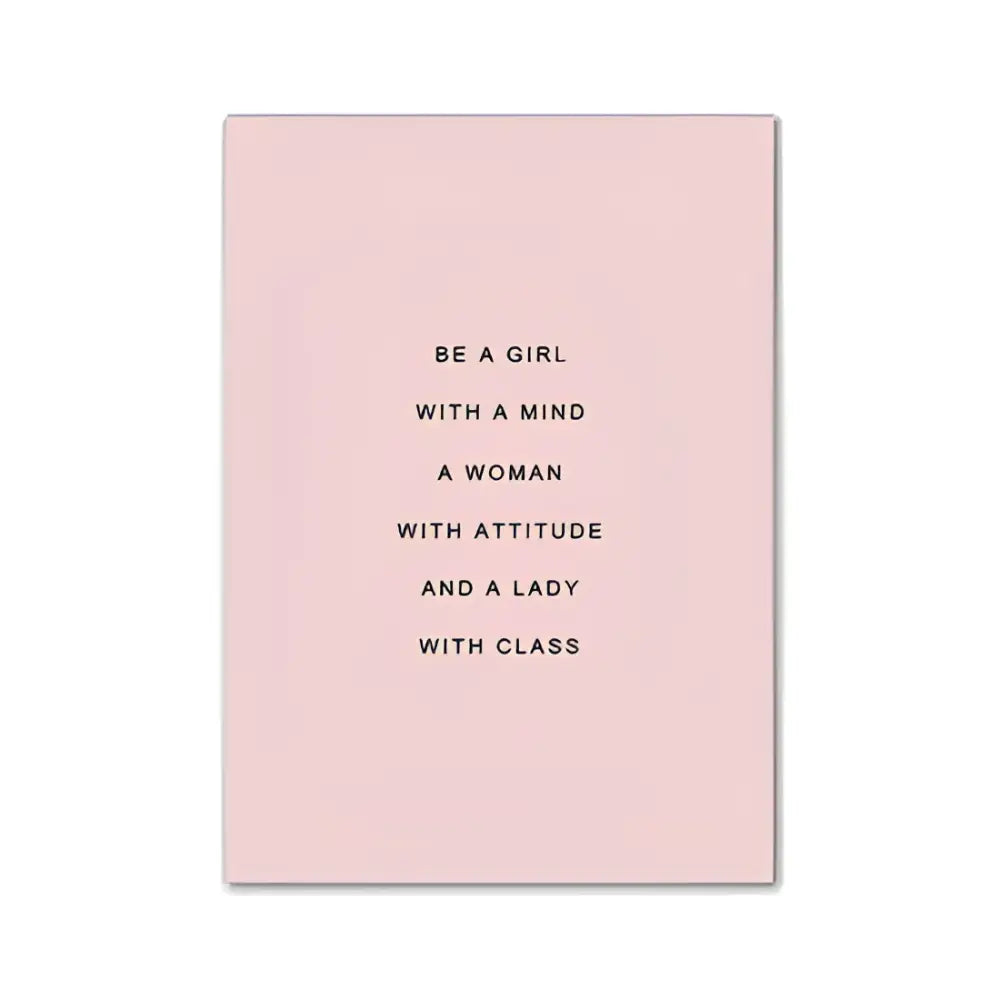 Pink aesthetic wall art featuring minimalist black text with an empowering message from decorbites™ modern pink aesthetic set