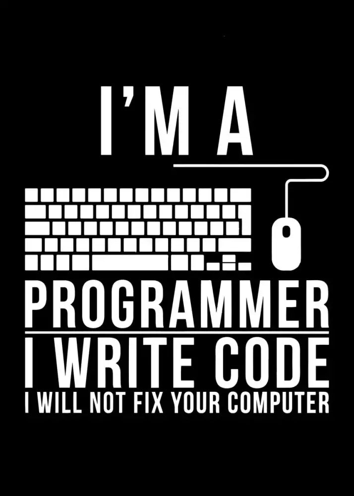 Black canvas wall art by DecorBites™ featuring white abstract programmer gamer keyboard and mouse design