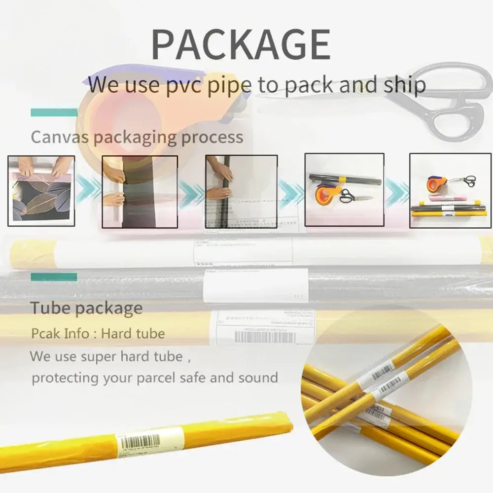 Yellow hard tube packaging wrapped in clear plastic with barcode for DecorBites NBA and soccer stars neon wall art
