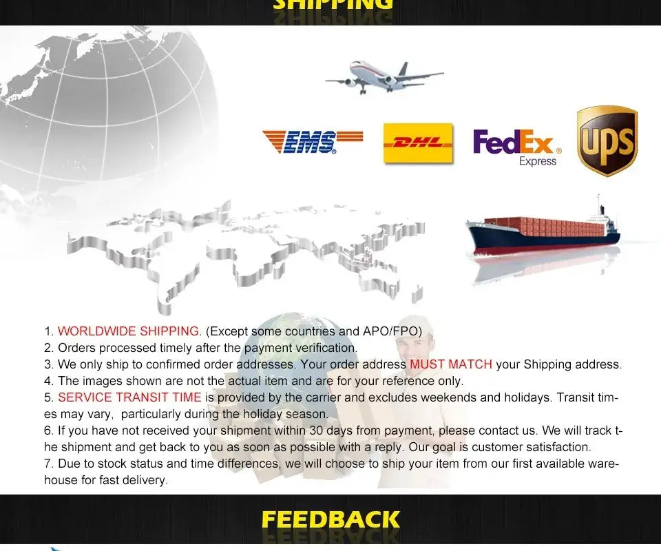 The decorbites™ nordic comet chandelier glass ball features elegant shipping logos including ems dhl fedex and ups