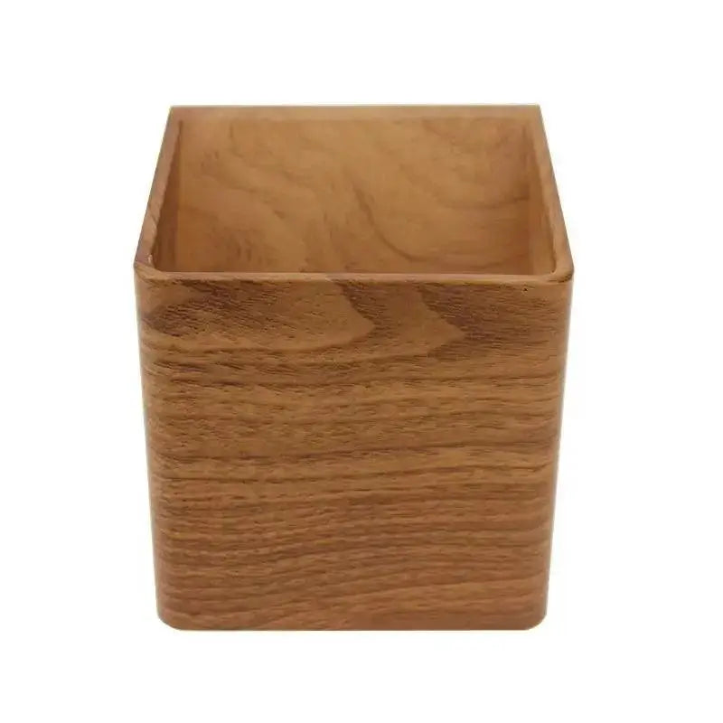 Decorbites™ nordic faux wooden wall light with a natural light brown finish and visible wood grain for bedroom use