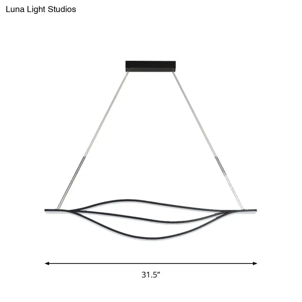 Modern black led lightbulb pendant light with sleek curved wire and minimalist rectangular ceiling mount by decorbites