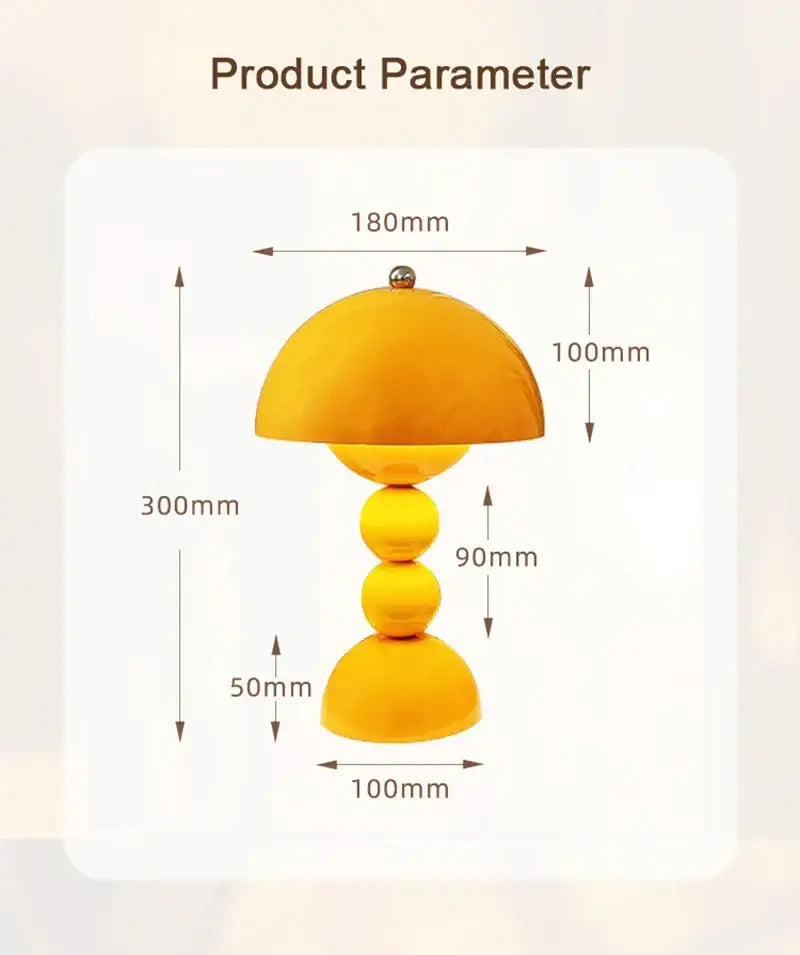 Golden dome-shaped nordic led table lamp with glossy tiered spherical base usb dimmable for home bedroom decor