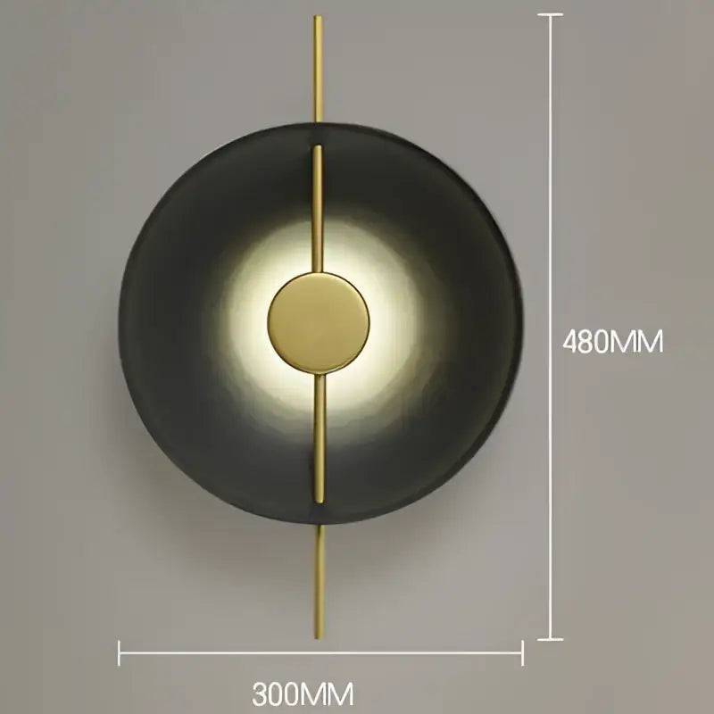 DecorBites™ nordic modern wall sconce in black with brass accent and vertical rods for a modern wall lighting solution