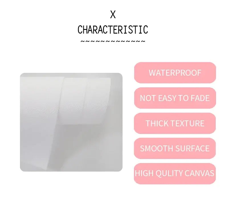 A roll of white high-quality canvas fabric with thick texture for DecorBites™ personalized custom wall art print