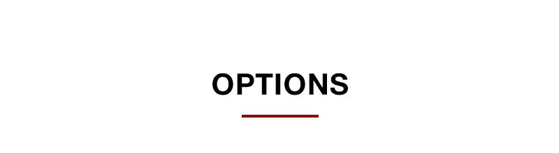 Decorbites™ pink aesthetic wall art poster featuring bold black options text underlined in red for modern room decor