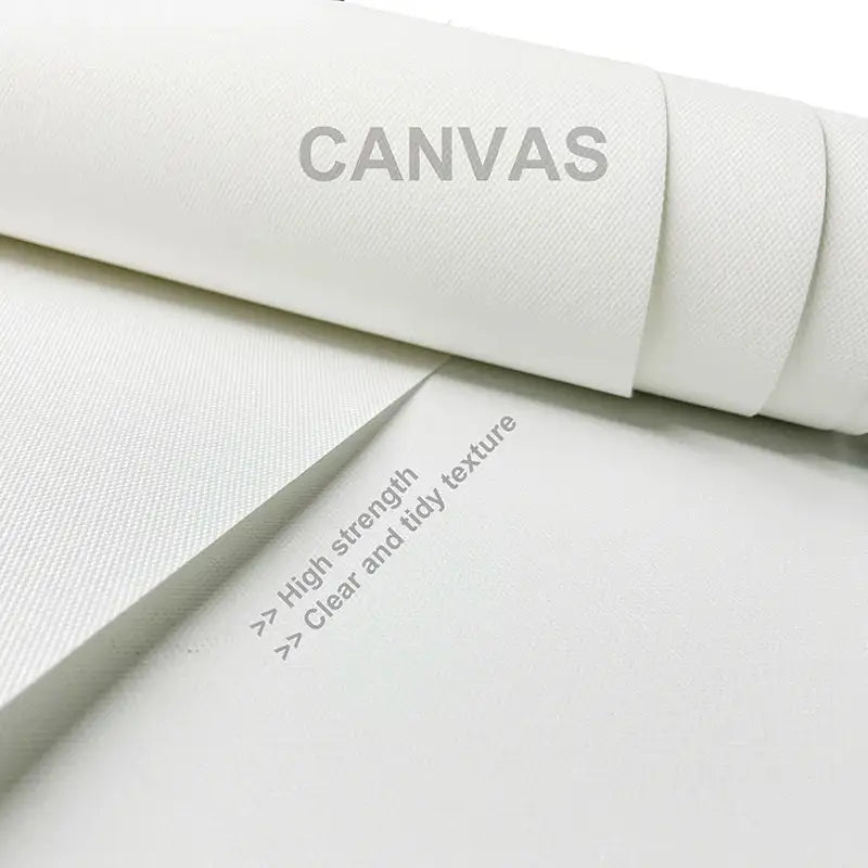 White canvas roll with textured high-strength weave for DecorBites™ pink aesthetic wall art in girl bedroom