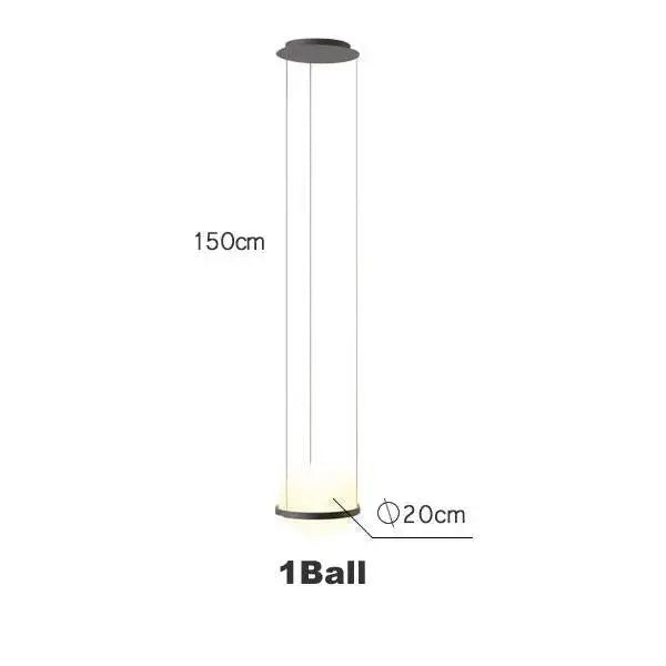 DecorBites™ planter light pendant floor lamp with cylindrical glass body and black metal base featuring a glowing bulb