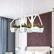 White hanging decorbites™ retro metal island ceiling light with integrated led bulbs black white 220v-240v 110v-120v