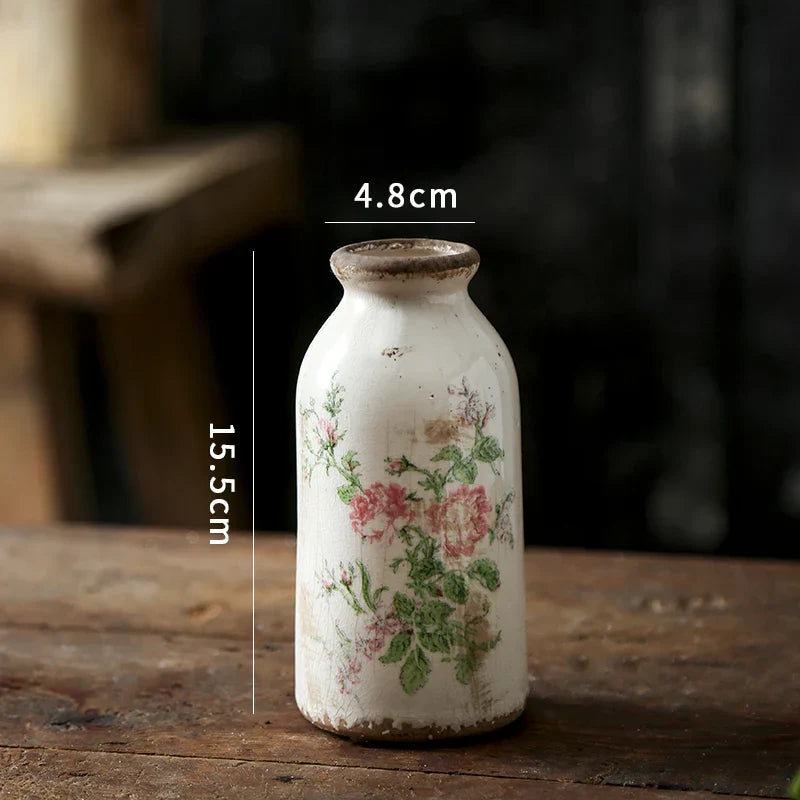 Retro Nordic Ceramic Vases for Home Decor - B - Vase