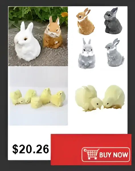 White ceramic bunny figurine with smooth finish displayed inside a shatterproof clear acrylic cylinder vase by DecorBites™