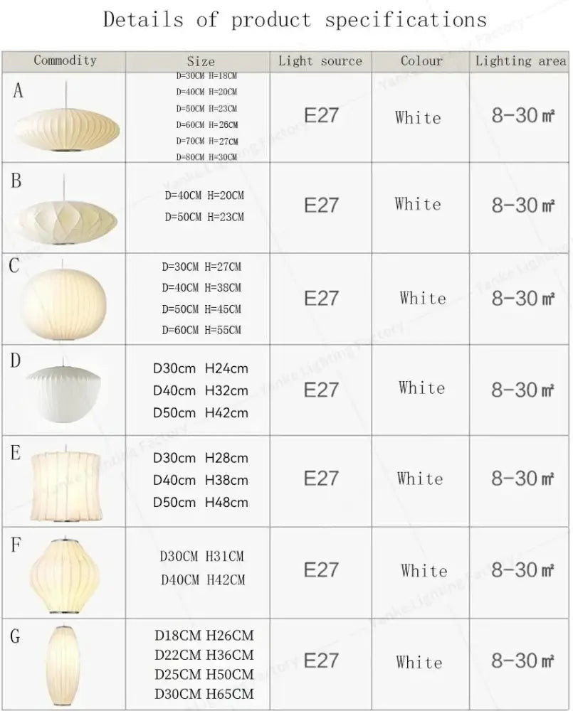 White pleated silk led pendant lamp with e27 bulb socket by decorbites modern designer lighting