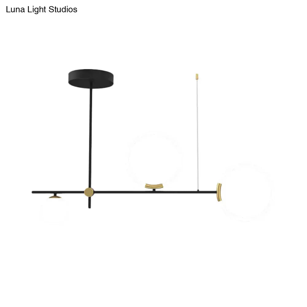 DecorBites sleek metal crossed line island light in black and gold with geometric design compatible with e26 e27 bulbs