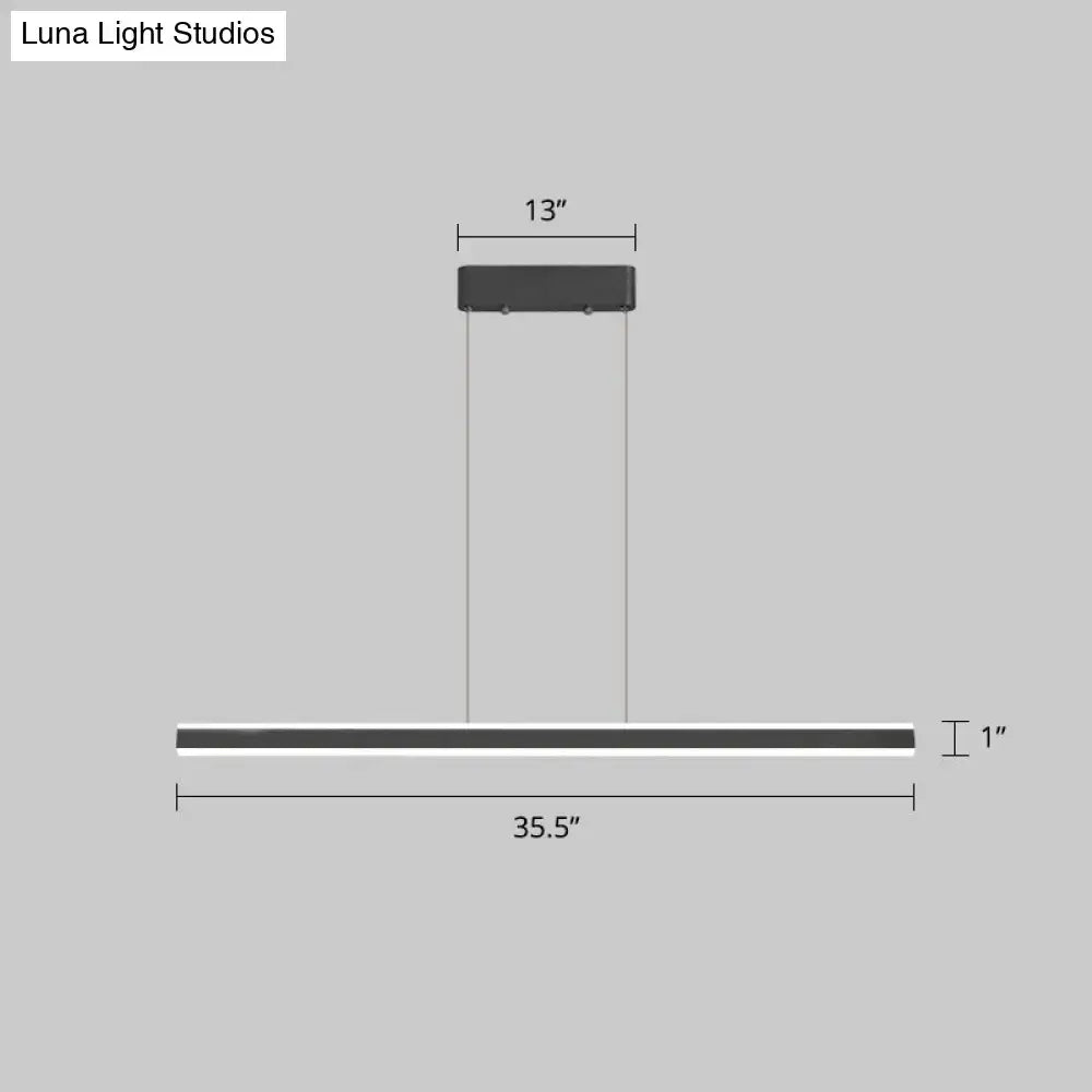 DecorBites sleek triangle island led hanging lamp in black aluminum with minimalist design for restaurants