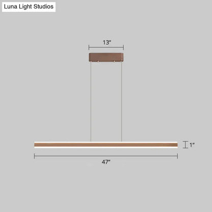 DecorBites™ sleek triangle island light is a copper-finished aluminum led hanging lamp ideal for restaurants