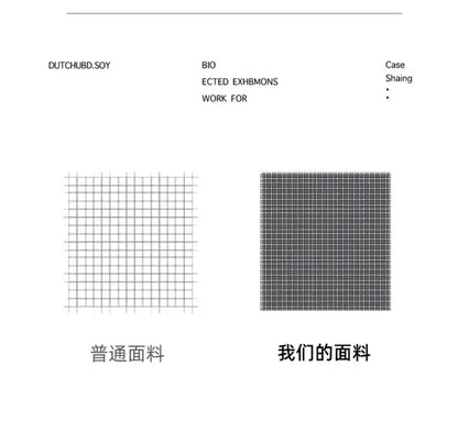 Comparison of ordinary fabric and denser black-and-white checkered fabric for decorbites duvet cover set