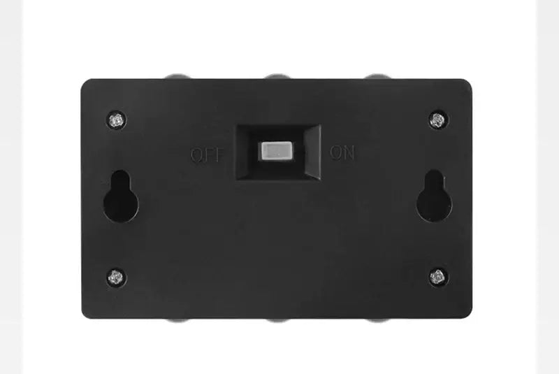DecorBites™ black solar led wall light switch with on and off labels for outdoor lamp beads control