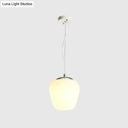Decorbites™ nordic pendant light with opal glass globe and chrome accents ideal for office and kitchen island lighting