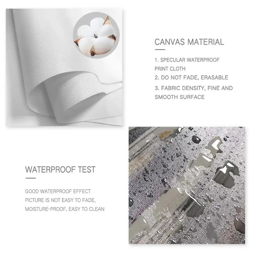 Canvas print cloth with smooth surface and specular waterproof finish featuring three trendy orangutans wall art by decorbites