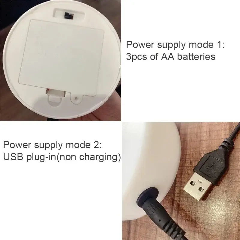 White circular led neon lamp with battery and usb power supply for DecorBites USB led neon sign holiday decoration
