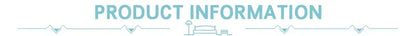 Minimalist product information header for DecorBites™ wall mounted transparent storage rack for figures in bold text