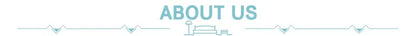 Teal line art logo and about us text above a stylized building illustration for decorbites wall mounted transparent storage rack