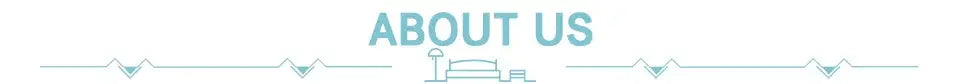 Teal line art logo and about us text above a stylized building illustration for decorbites wall mounted transparent storage rack